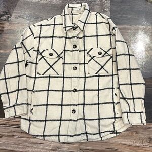 Windowpane Plaid Shacket
